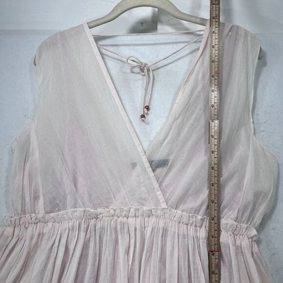 Ilse Jacobsen Dress Women 6 Pink Maxi Flowy Coquette Romantic Lightweight Cotton - Picture 14 of 16